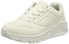 Skechers Boy's Uno Lite-delodox Sneaker, White Synthetic & Trim L, 6 UK