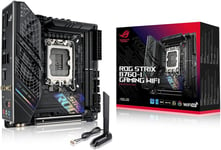 Rog Strix B760-I Gaming Wifi Carte Mère Intel® B760 (13E Et 12E Générations) Lga 1700 Mini-Itx, 8 + 1 Niveaux D'Alimentation, Ddr5 Jusqu'À 7600 Mt/S, Pcie 5.0, 2 Emplacements M.2, Wifi 6E, Usb