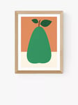 EAST END PRINTS Rosi Feist 'Green Pear' Framed Print