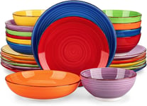 Vancasso Bonita Multicolour Dinner Set, 24-Piece Dinner Sets for 6 People, and