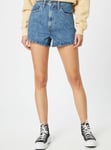 LEVI'S ® Regular Jeans 'High Waisted Mom Short' in Blue Denim Size 28