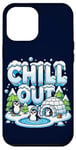 Coque pour iPhone 12 Pro Max Antarctique Pingouin Lover Chill Out Cute Winter Pingouin Igloo