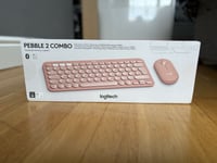 Logitech Pebble 2 - Multi Device Combo Keyboard & M350s Mouse Pink  - New Sealed