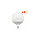 Ampoule led E27 25W 220V G140 300° Globe (Pack de 40) - Blanc Froid 6000K - 8000K Silamp