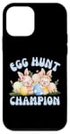 Coque pour iPhone 12 mini Egg Hunt Champion – Joli motif œuf de Pâques pour garçons et filles