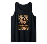 Lost The Keys Found The Lions Funny Zoologist Tank Top