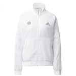 adidas Women's T Uniforia Jacket, womens, Jacket, GD5704, White/Refsil/Dshgry., XXS