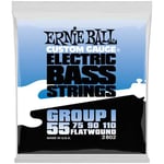 Ernie Ball Flatwound  Group I Electric Bass 55-110