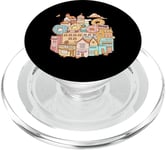 Village coloré de donut mignon Pastel Dessert Town PopSockets PopGrip pour MagSafe