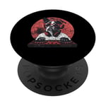 Casque audio rétro amusant DJ Boston Terrier Dog Disco Tech PopSockets PopGrip Interchangeable