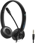 3.5mm Mobile Phone Headset with Microphone Noise Cancelling & Audio Controls,