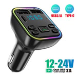 Adapter USB Charger Car Accessories Car FM Transmitter Bluetooth Car Charger