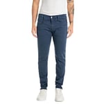 REPLAY Herren Jeans Anbass Slim-Fit Hyperflex Color X-Lite mit Stretch, Blau (Faded Blue. 179), 36W / 32L