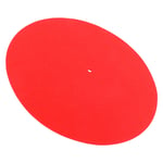 Phonograph Wool Pad Antiskid Shockproof Turntable Red Mat For Record Players SDS