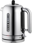 Dualit Classic Kettle | Polished Stainless Steel with Black Trim | Quiet boilin