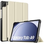 TiMOVO Coque Compatible avec Samsung Galaxy Tab A9 8,7" 2023, Étui de Protection Fin et Léger avec Dos en PC Rigide pour Samsung Galaxy Tab A9 8,7" SM-X110/X115/X117, Beige