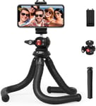 Trepied Smartphone, Mini Trépied Flexible Support Telephone Trepied Appareil Photo pour Gopro, Reflex Trepied Camera Video Octopus Phone Tripod Portable