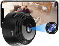 Mini caméras espion cachées 1080p HD sans fil avec vision nocturne, détection de mouvement, caméra WiFi de sécurité domestique, caméra de surveillance pour intérieur et extérieur