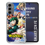 Cokitec Coque Renforcée pour Samsung Galaxy S24 FE Manga My Hero Academia Affiche