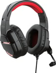 Casque Gamer PC avec Micro et LED GXT 448 Nixxo - Éclairages LED, Coussinets Doux, Câble Tressé de 2.3 m, Microphone Flexible et Repliable, Commandes sur Fil - Noir