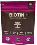 Biotin + Hair Growth Food Supplement - Enhanced With Zinc Selenium & Folic Acid