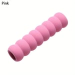 Bouchon de poignée de porte rond en caoutchouc souple,bouton de porte,couvercle en mousse,protecteur de meubles,protecteur de sécurité sans leges,1PC - Type pink