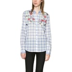 Chemise Desigual  Chemisier Cabaceira Celeste Bleu 18SWCW65