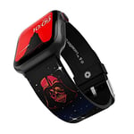 Star Wars - Darth Vader Bracelet pour smartwatch - Sous licence officielle, compatible avec toutes les tailles et séries d’Apple Watch (montre non incluse)