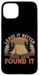 iPhone 15 Plus Camping Tent Retro Vintage Leave It Better Than You Found It Case