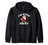 Disney Snow White & The Seven Dwarfs Grumpy I'm With Dopey Zip Hoodie