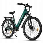 Samebike RS-A01 Pro 15AH 36V 500W 32KM/H Elcykelhjul 27,5" Electric City Bike Green