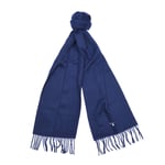 Barbour Barbour Plain Lambswool Scarf - Navy - Unisex - OneSize- Naturkompaniet