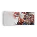 Impression sur Toile 100x40cm Tableaux Image Photo guitare musique Decoration