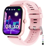 JUBUNRER Montre Connectée Enfant Cardiofrequencemetre Moniteur de Sommeil Podomètre Modes Sport étanche Reveil Jeux Bluetooth Appel Jouet Ado Fitness Tracker Cadeau Fille Garçon 3+ Ans Adolescent