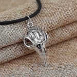 Bellatrix Lestrange Raven Bird Skull Pendant Halsband