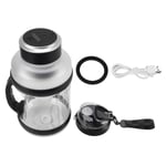 2L Sport Kannettava tehosekoitin 6 reunaterällä 18000rpm 4000mAh Type C Travel Juice Blender Shakes Smoothie Blackille