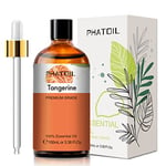 PHATOIL Huiles Essentielles Mandarine 100 ml, Pure Naturelle Huile Essentielle pour Aromathérapie, Huile de Mandarine pour Diffuseur Humidificateur Bougies