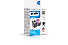 KMP MULTIPACK H168VX - 2 pakker - sort, farve (cyan, magenta, gul) - kompatibel - blækpatron (alternativ til: HP 302XL, HP F6U67AE, HP F6U68AE)