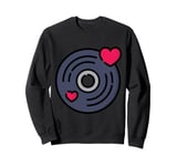 Vinyl Record Player Album Sweatshirt