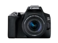 Canon EOS 250D - Digitalkamera - SLR - 24.1 MP - APS-C - 4 K / 25 fps - 3x optisk zoom EF-S 18-55 mm IS STM lins - Wi-Fi, Bluetooth - svart