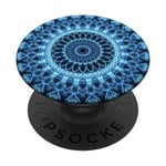 Blue Mandala Pop Mount Socket Cute Designed Divine Mandala PopSockets PopGrip: Swappable Grip for Phones & Tablets PopSockets Adhesive PopGrip