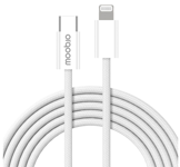 Moobio flettet USB-C til Lightning-kabel - 3 meter