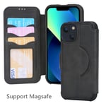 MagSafe Magnetic Leather Wallet Flip Case Cover for iPhone 14 13 Pro Max Plus