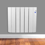 Futura Oil Filled Radiator 900W Electric Heater Wall Mounted Timer & Thermostat