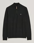 Morris John Merino Half Zip Black