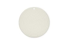 Le Creuset Cool Tool, Pot holder/trivet, Silicone, Round, 20 cm, Meringue, 42404207160000