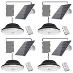 Lot de 4x Lampes solaires EZIlight Solar roof