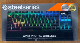 NEW STEELSERIES APEX PRO TKL WIRELESS MECHANICAL GAMING KEYBOARD UK LAYOUT