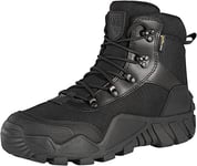 FREE SOLDIER Chaussures de Randonnée Hommes Bottes Militaires de Haut-Niveau Bottes Tactiques de Combat Mid High Chaussures à Lacets Tout Terrain Souliers(Noir, 39EU)