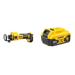 DEWALT DCE555N-XJ - Brushless Cut-Off Saw for XR 18V ​​Drywall, 26,000 RPM, LED Light, Includes 3.2mm and 6.4mm Collets + DEWALT Battery